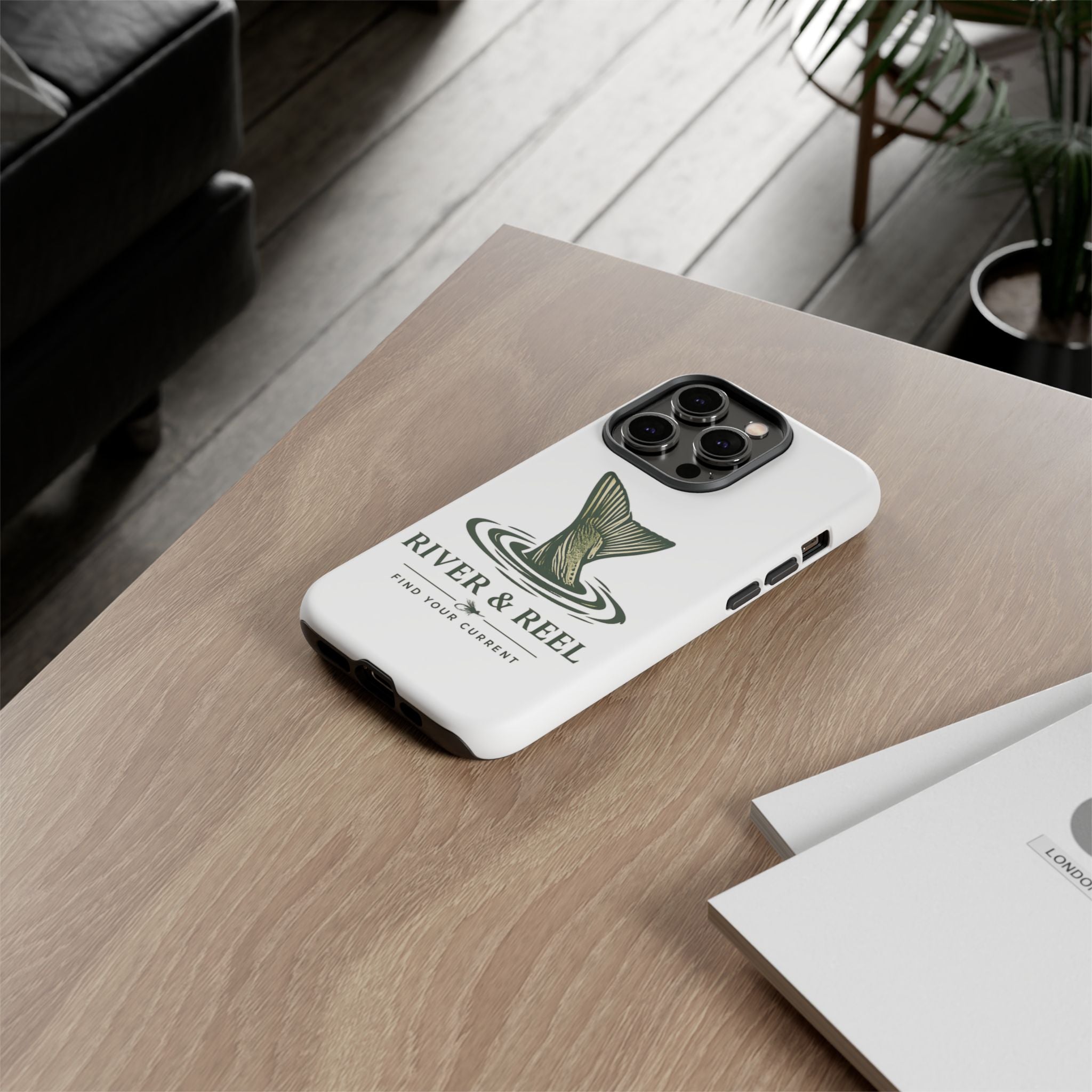 Phone Case — River & Reel 'Find Your Current' Fishing Phone Case