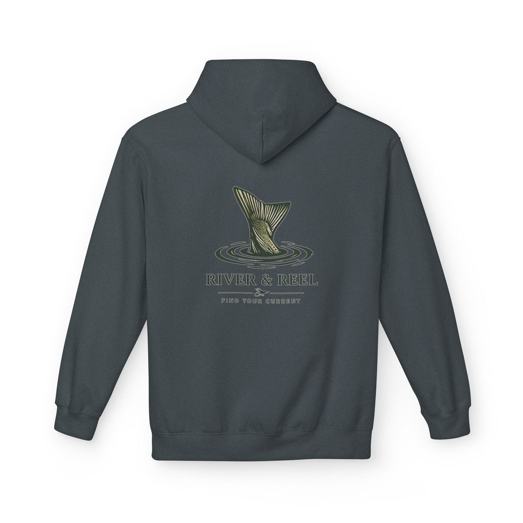 Fishing Hoodie — River & Reel "Find Your Current" Graphic Hooded Sweatshirt