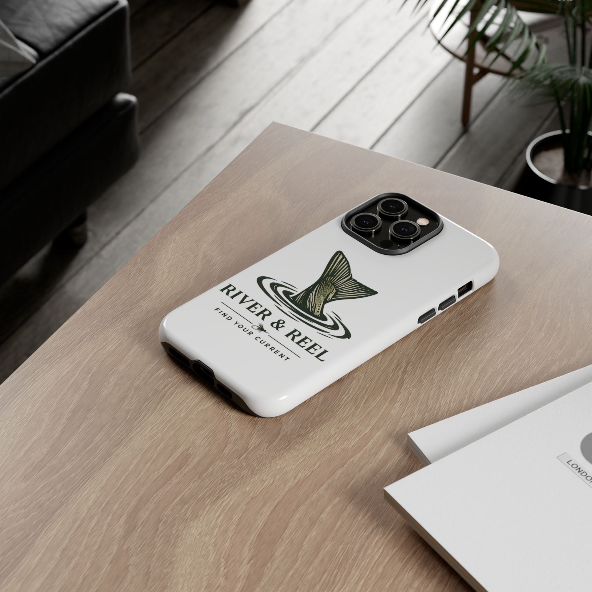 Phone Case — River & Reel 'Find Your Current' Fishing Phone Case
