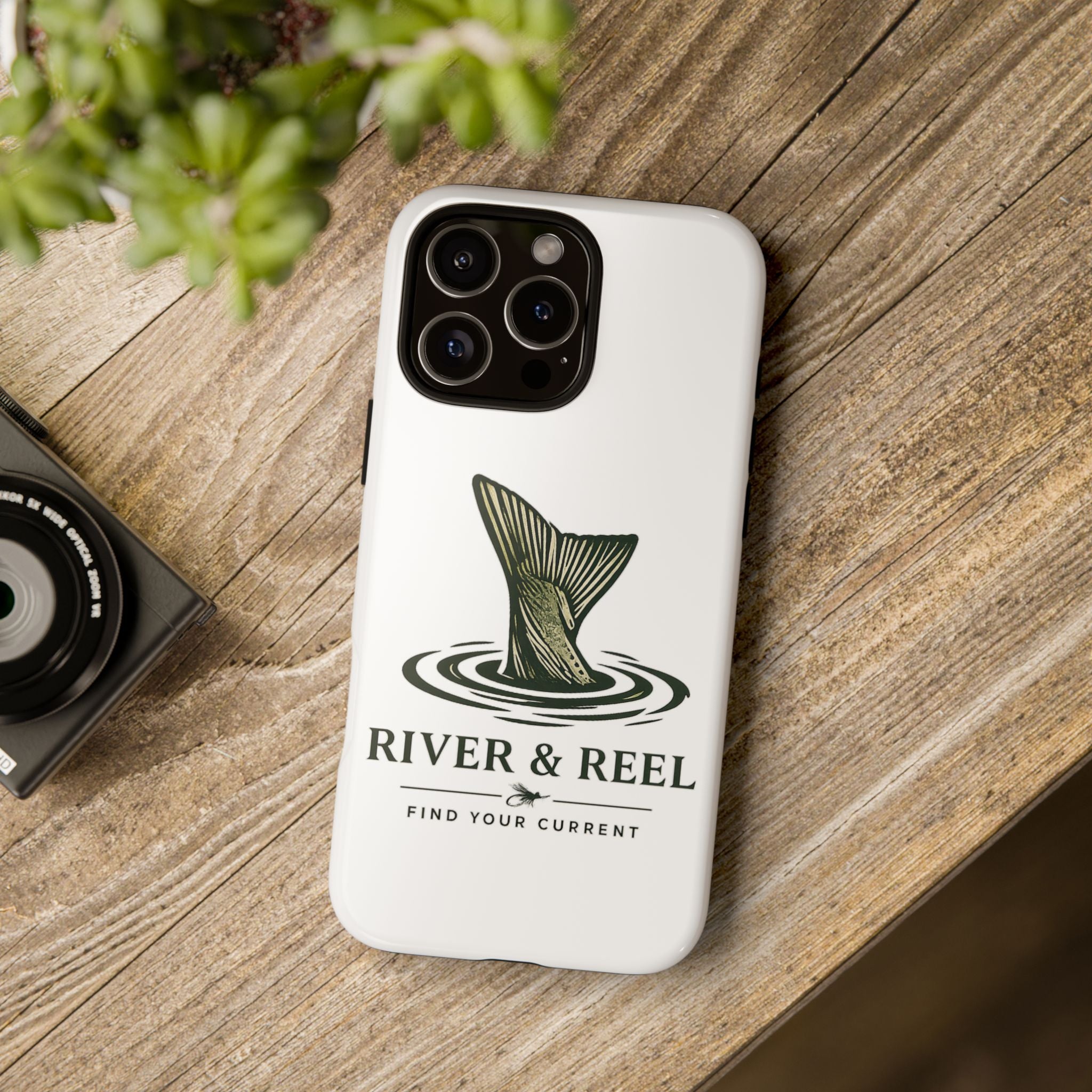 Phone Case — River & Reel 'Find Your Current' Fishing Phone Case