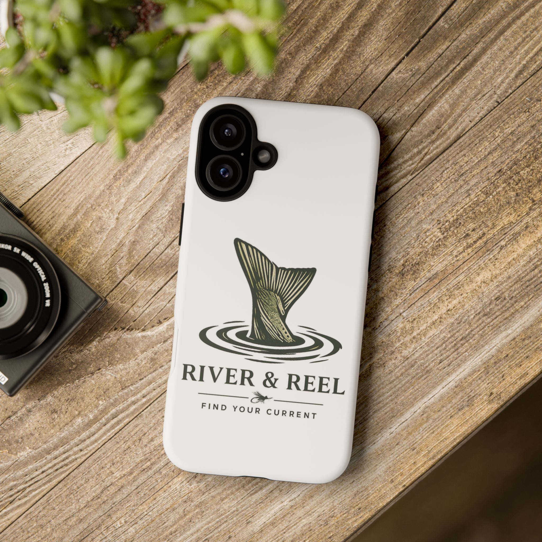 Phone Case — River & Reel 'Find Your Current' Fishing Phone Case