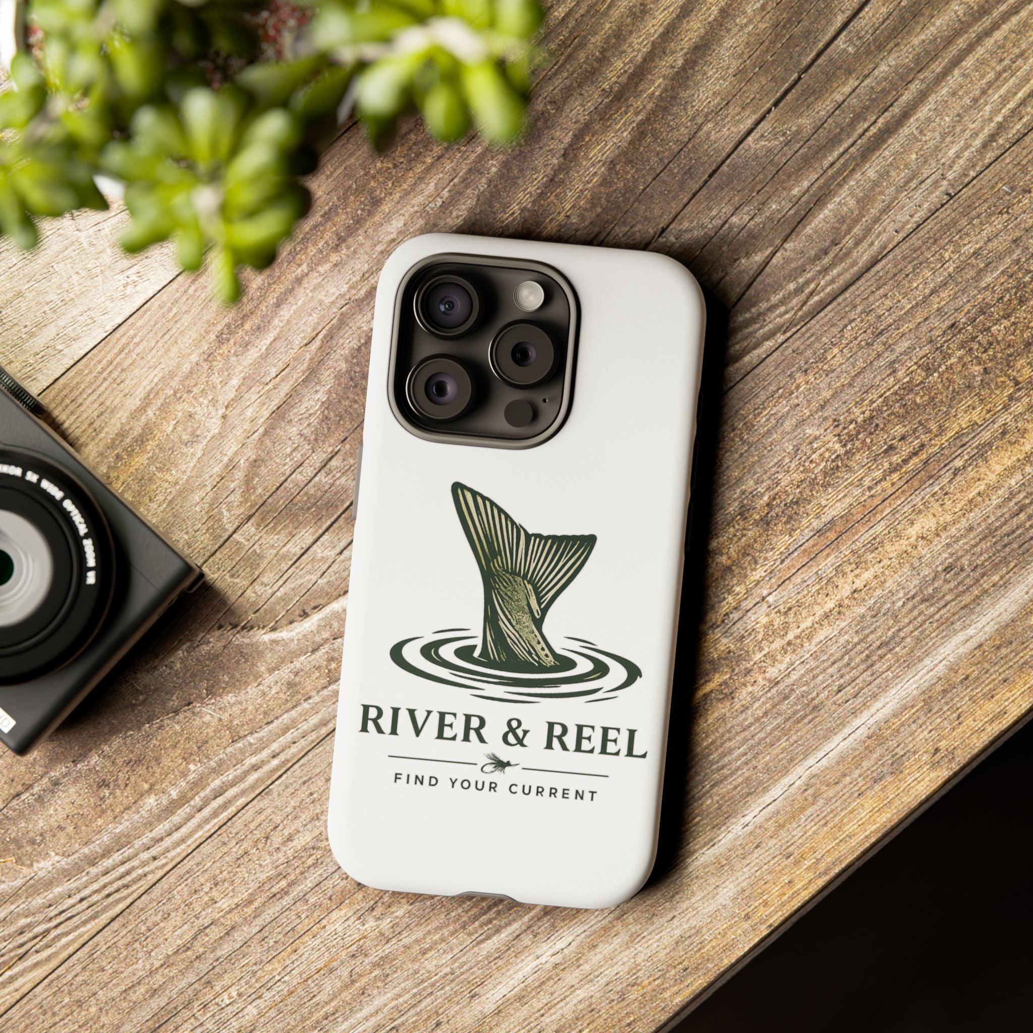 Phone Case — River & Reel 'Find Your Current' Fishing Phone Case