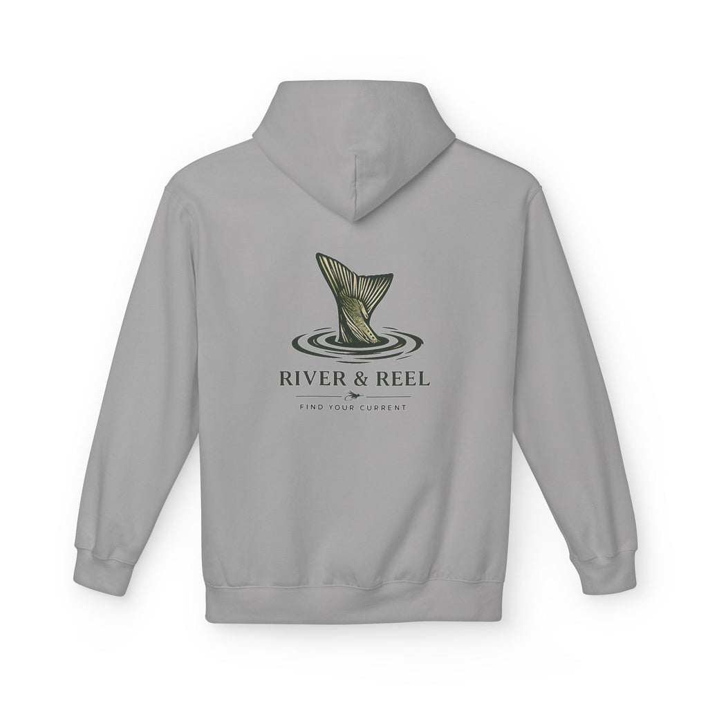 Fishing Hoodie — River & Reel "Find Your Current" Graphic Hooded Sweatshirt