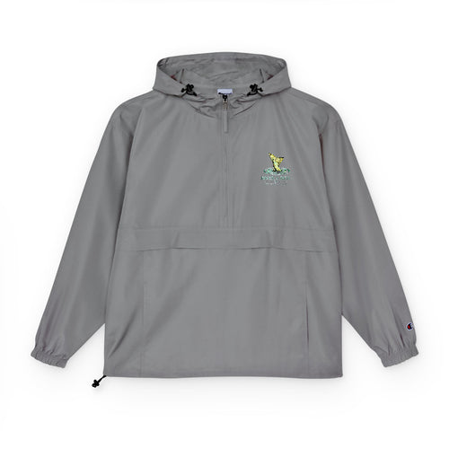 Packable Anorak Jacket — Reflective Floral Bear Chest Logo