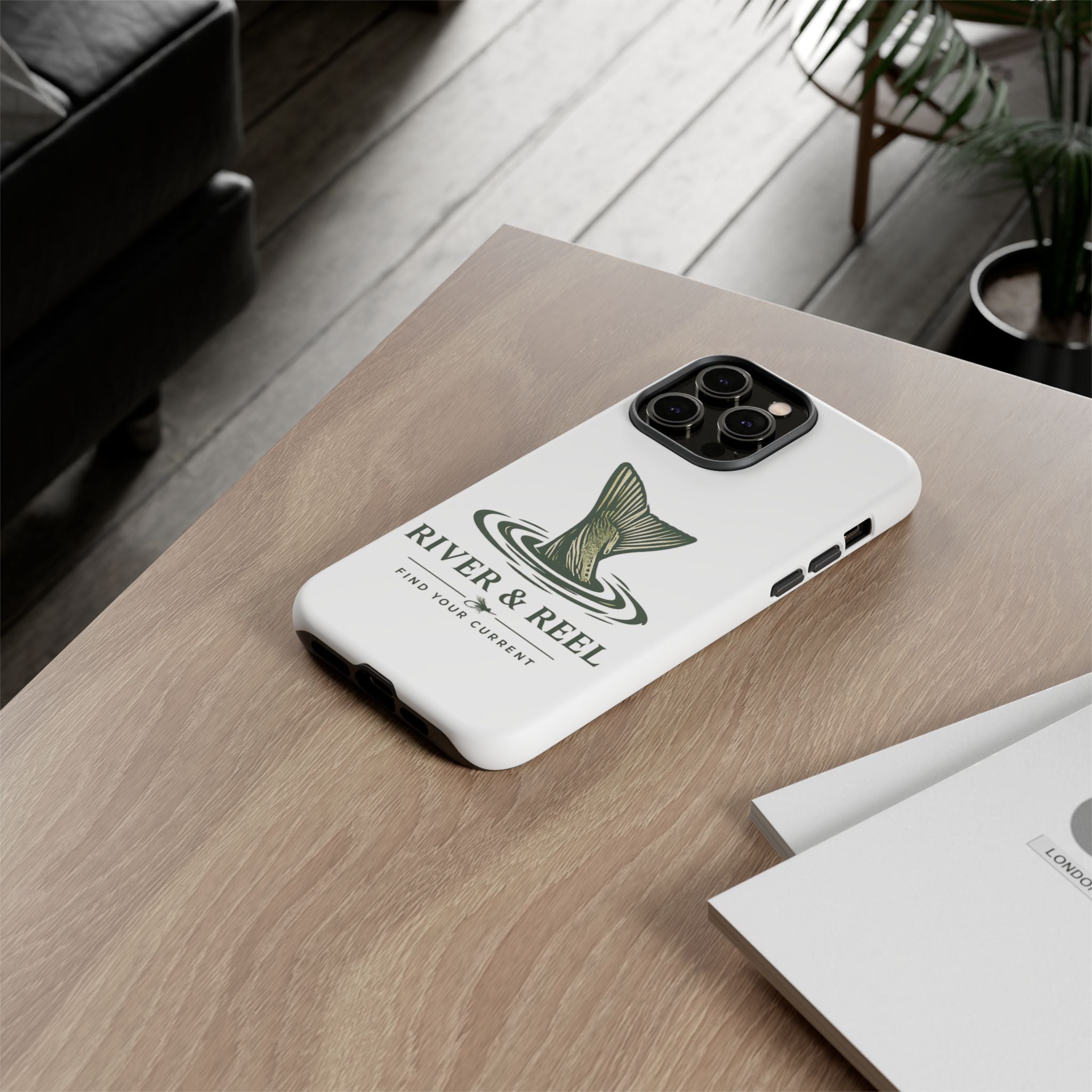 Phone Case — River & Reel 'Find Your Current' Fishing Phone Case
