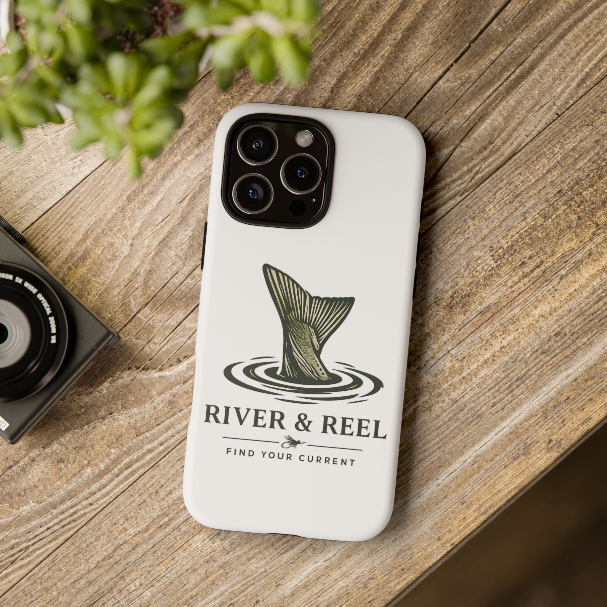 Phone Case — River & Reel 'Find Your Current' Fishing Phone Case