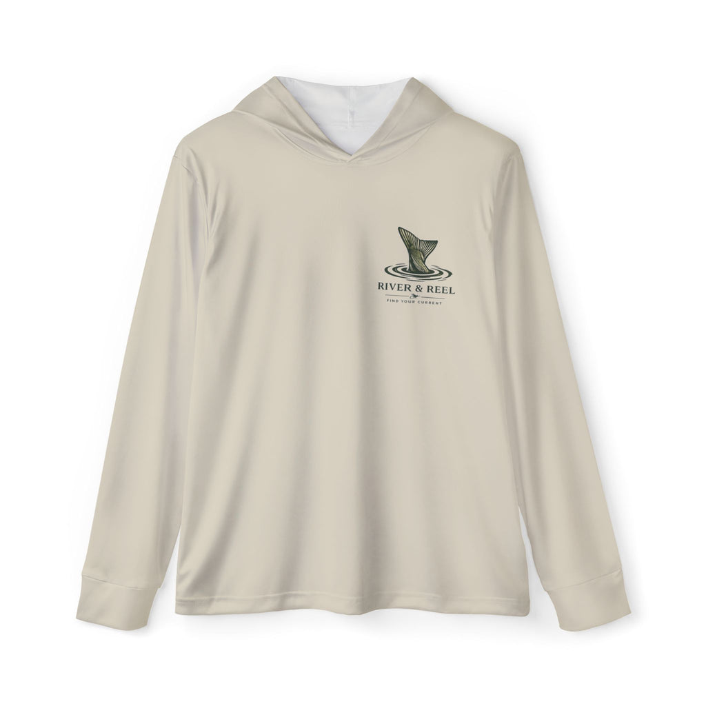 Men's Brown Sports Warmup Hoodie with Eagle Logo