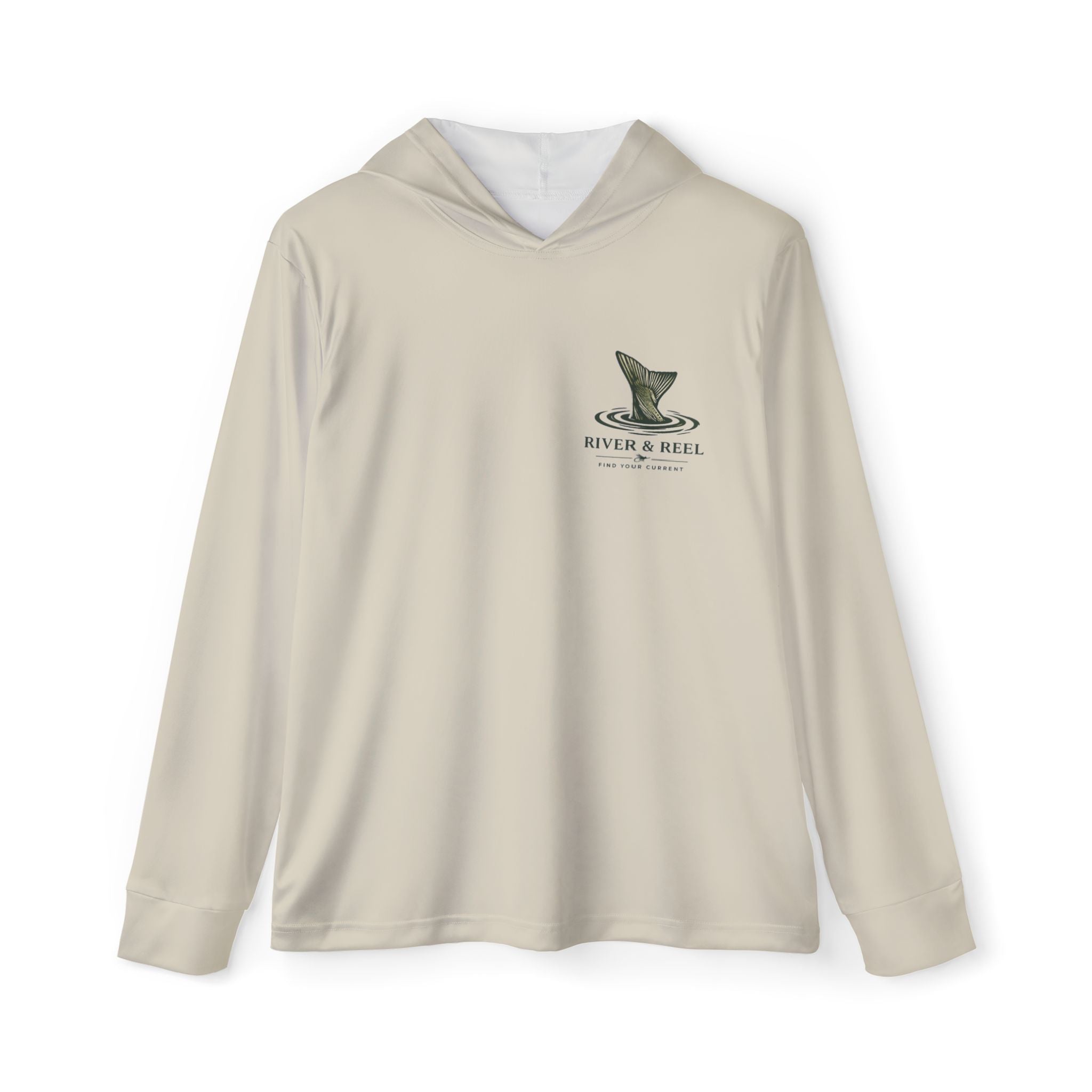 Men's Brown Sports Warmup Hoodie with Eagle Logo