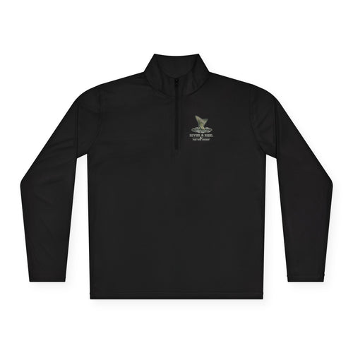 Quarter-Zip Pullover — Brewed Right Coffee Logo