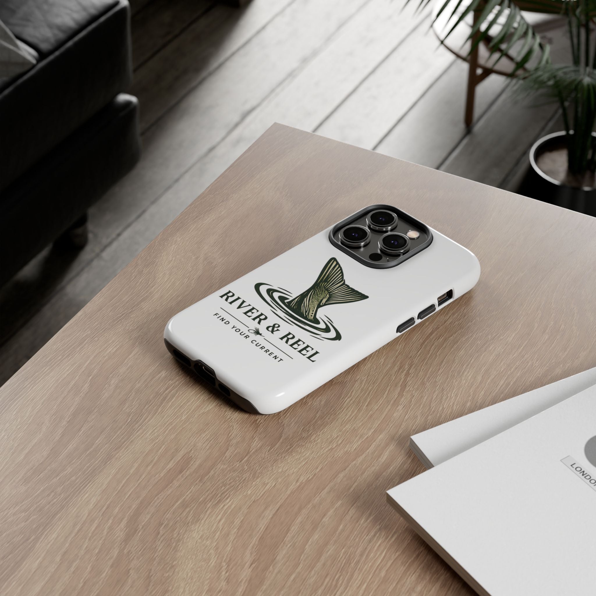 Phone Case — River & Reel 'Find Your Current' Fishing Phone Case