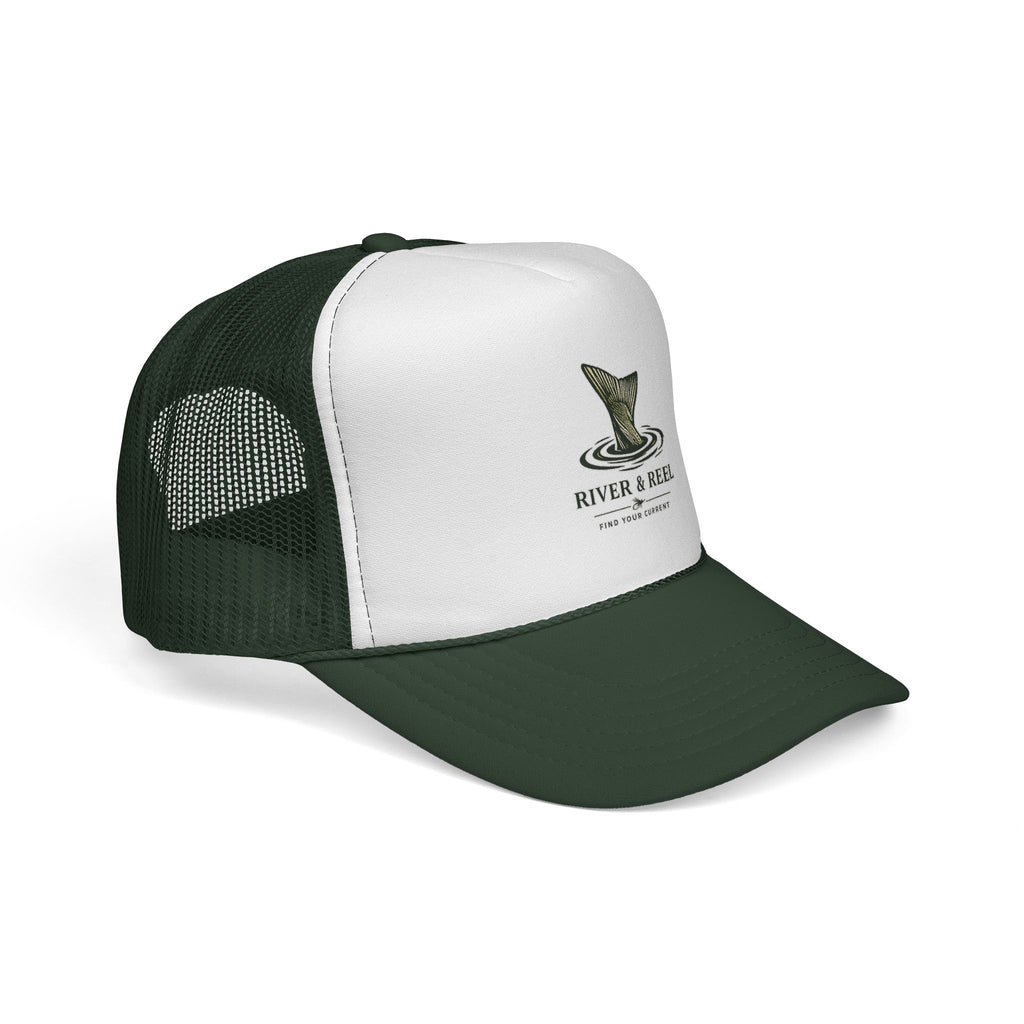 River & Reel Trucker Cap — Fishing Patch Mesh Hat