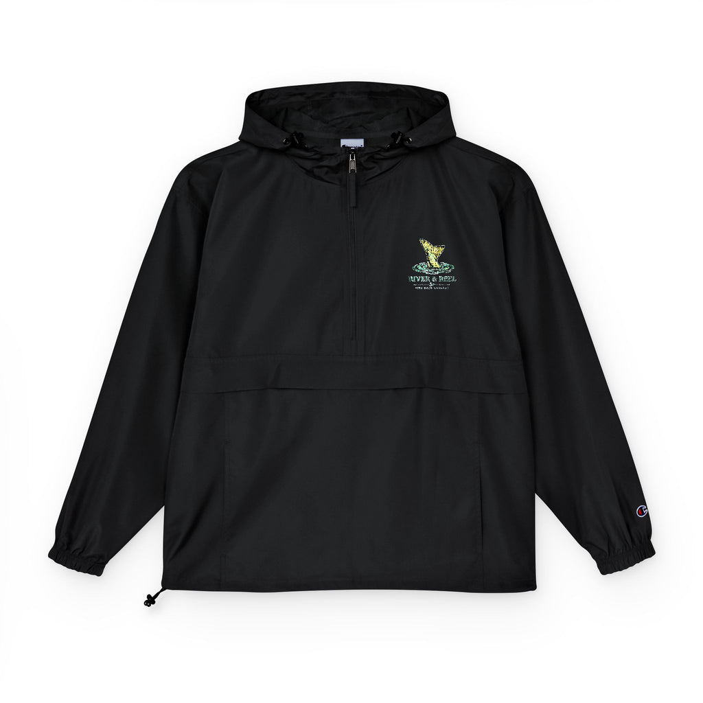 Packable Anorak Jacket — Reflective Floral Bear Chest Logo