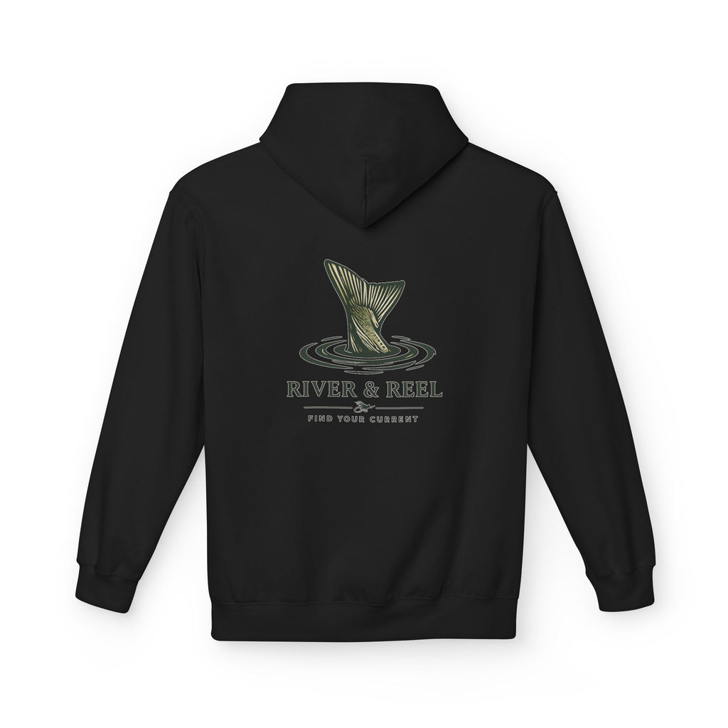 Fishing Hoodie — River & Reel "Find Your Current" Graphic Hooded Sweatshirt