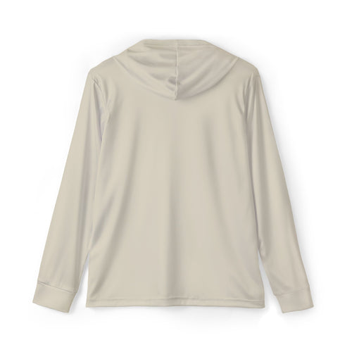 Men's Brown Sports Warmup Hoodie with Eagle Logo
