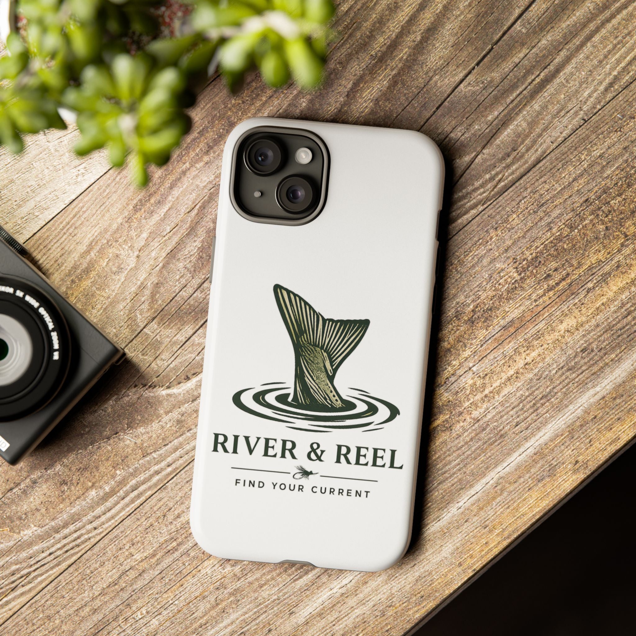 Phone Case — River & Reel 'Find Your Current' Fishing Phone Case